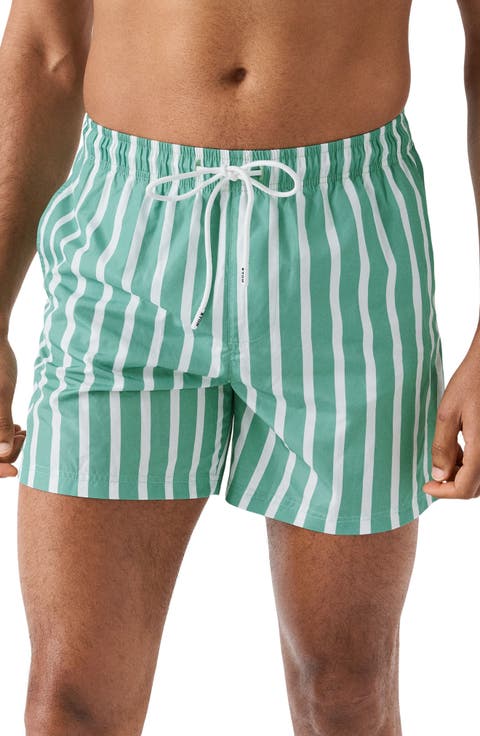 Stripe Swim Trunks