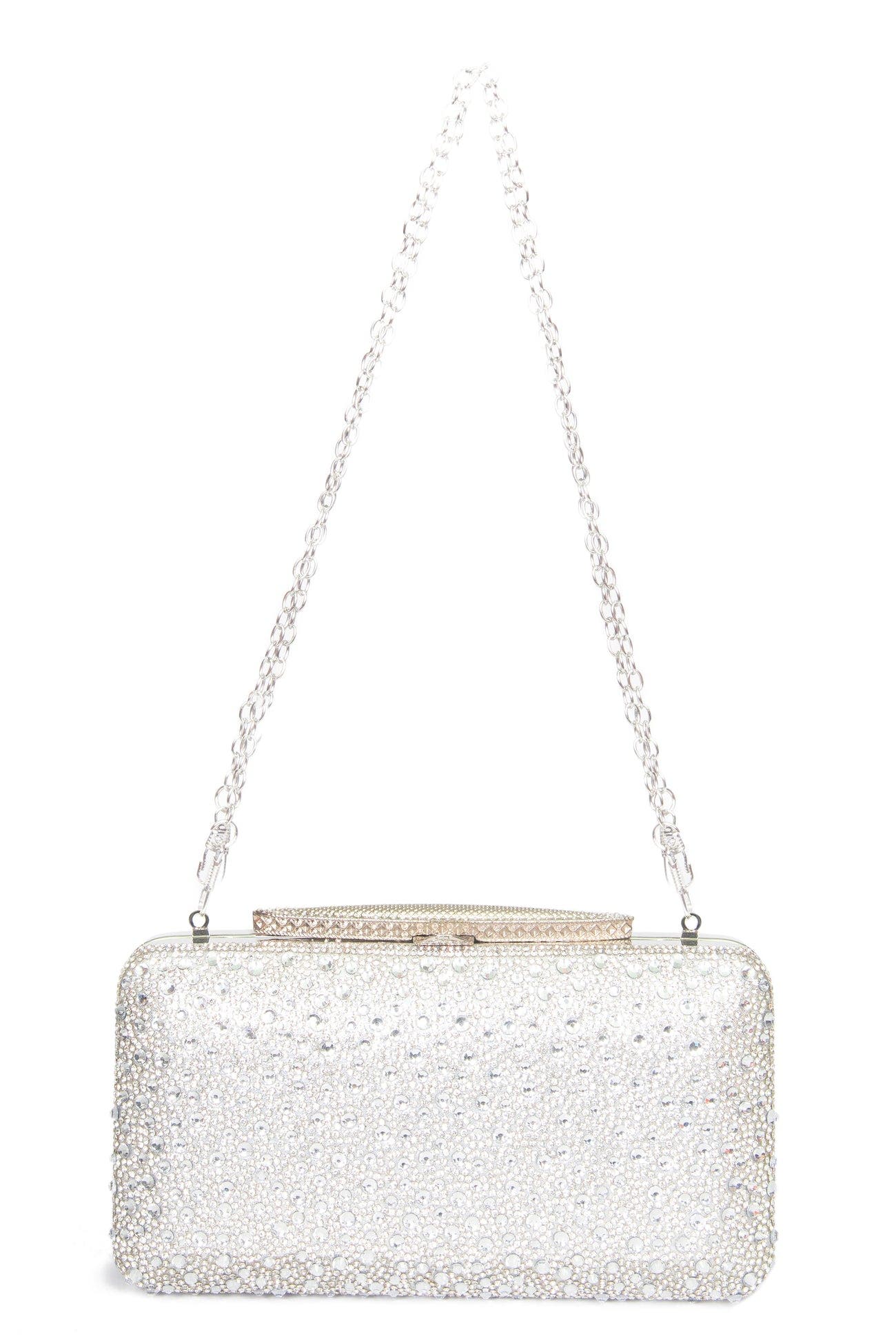 Lizo Clutch, Main, color, SILVER