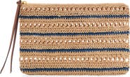 MANGO Raffia Pouch