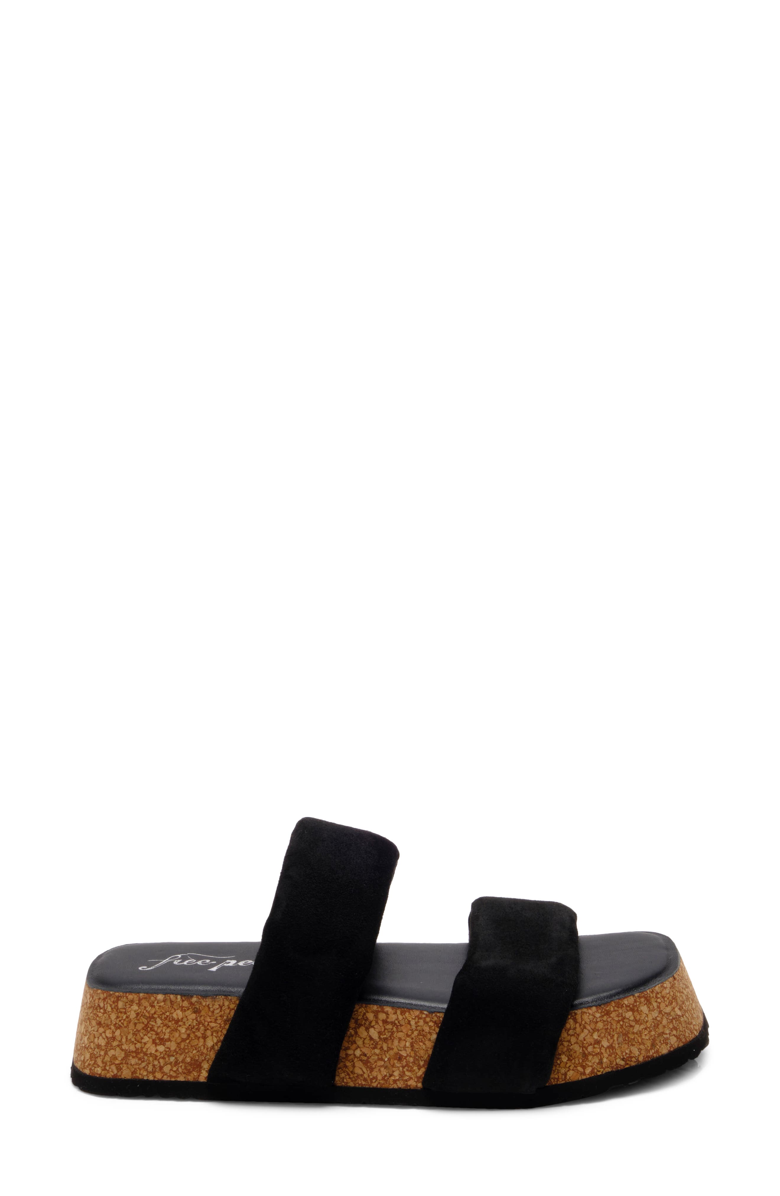 Free People Fairmont Platform Slide Sandal, Alternate, color, Black