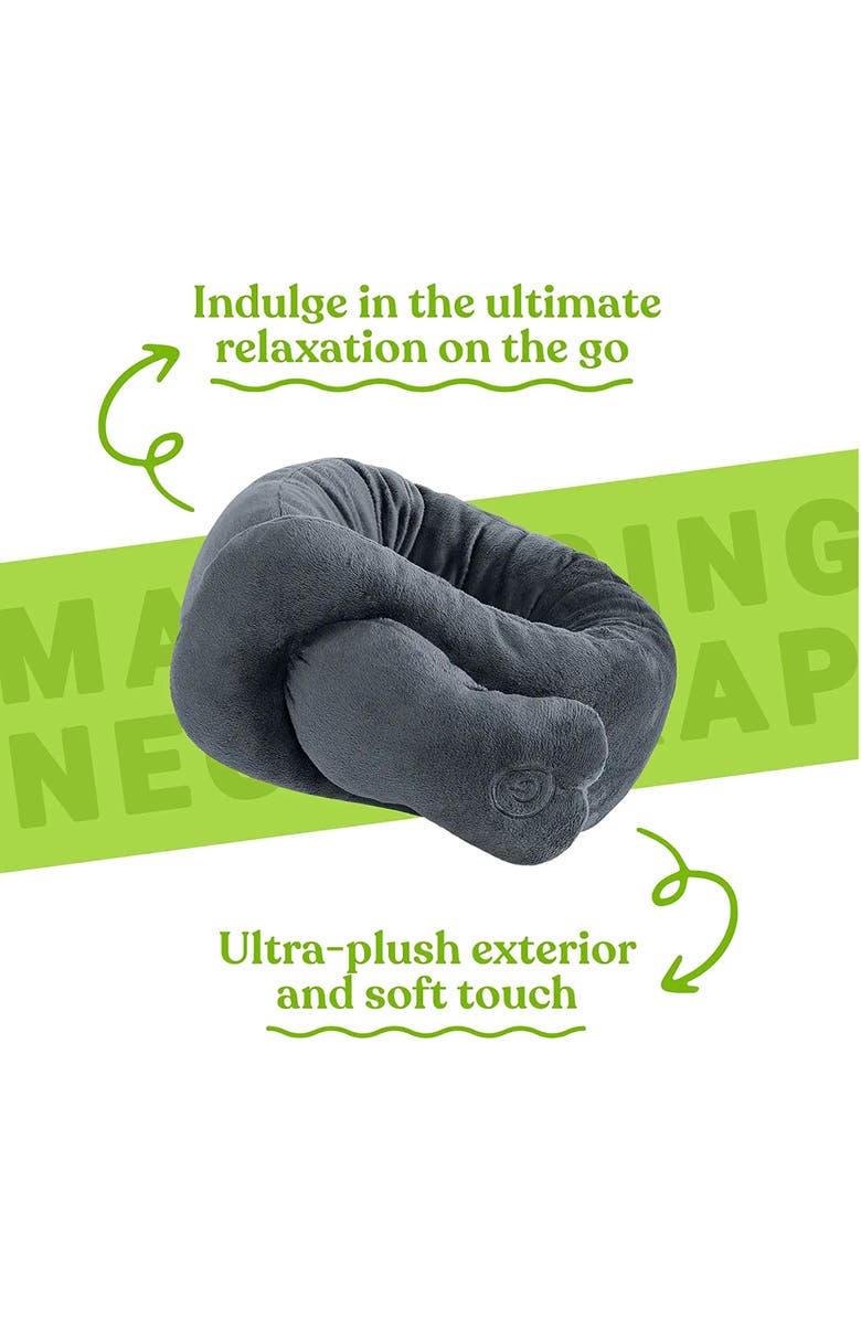 PURSONIC Portable Neck & Shoulder Adjustable Massaging Wrap Gray, Alternate, color, Grey