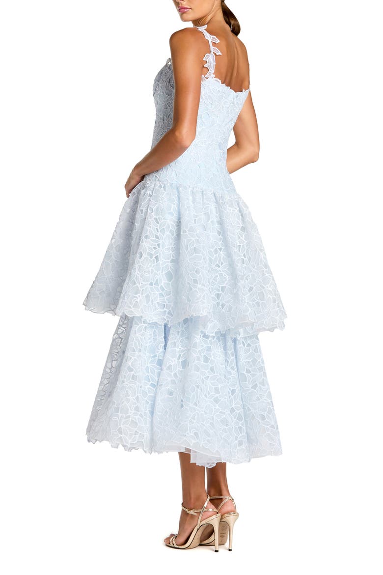 Sleeveless Embroidered Lace Tiered Midi Dress, Alternate, color, Powder Blue