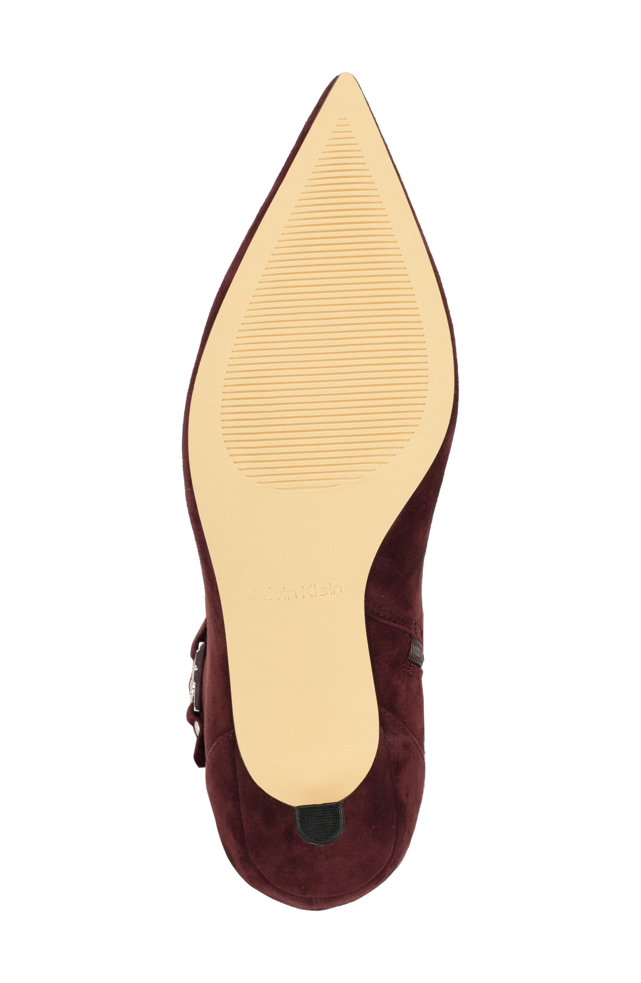 Serray Pointed Toe Knee High Boot, Alternate, color, RED