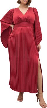 City Chic Carmina Long Sleeve Maxi Dress