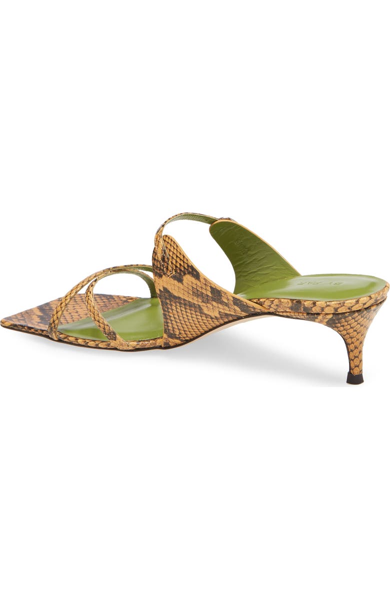 By Far Snake Embossed Slide Sandal, Alternate, color,