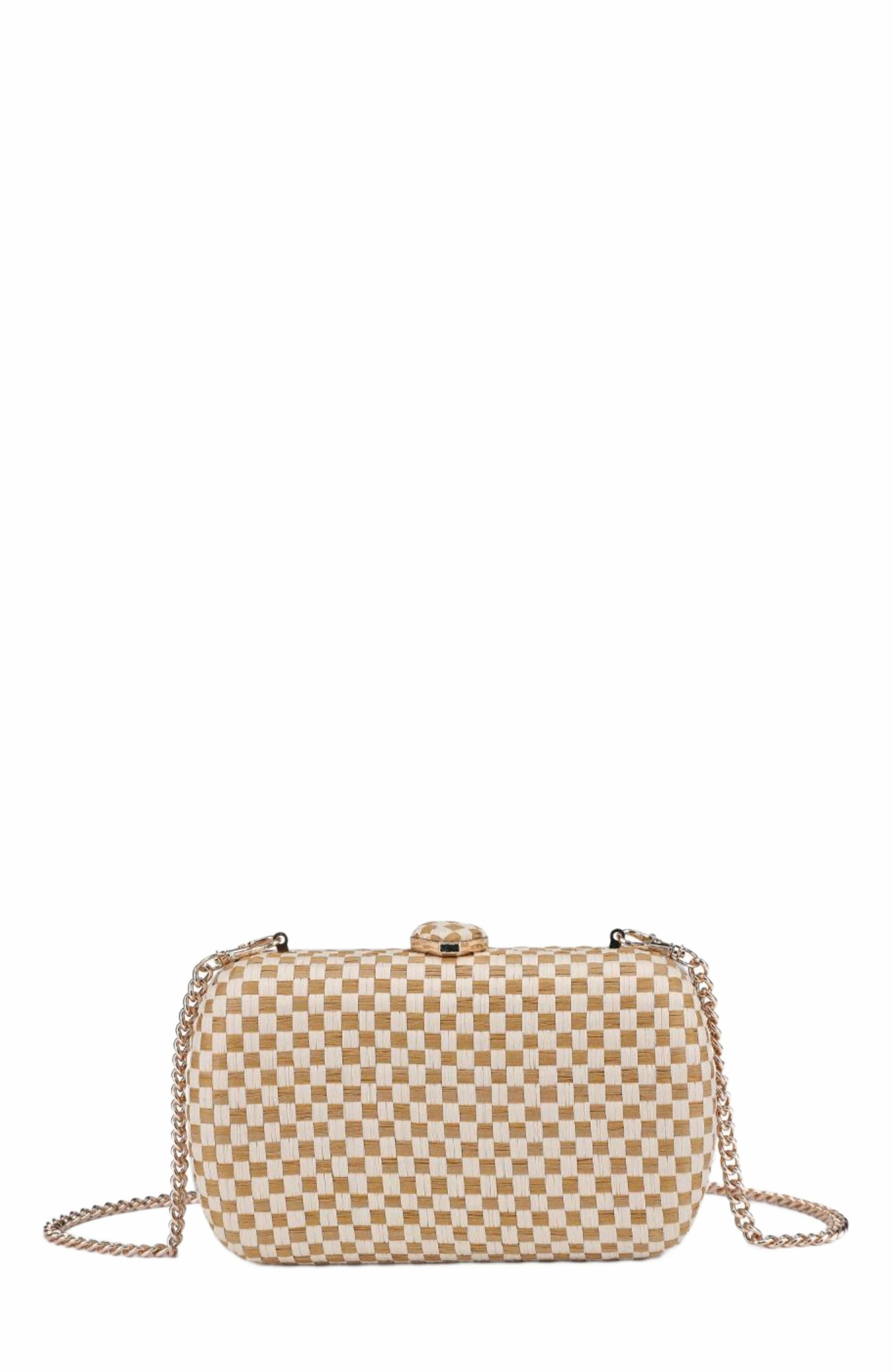 MODA LUXE Roxie Evening Bag, Main, color, Natural Tan