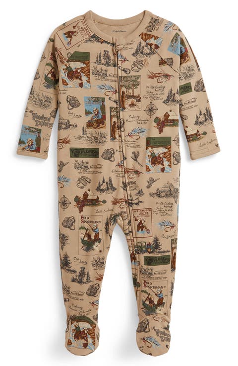 Kids' Wilderness Scout Bear Print Footie