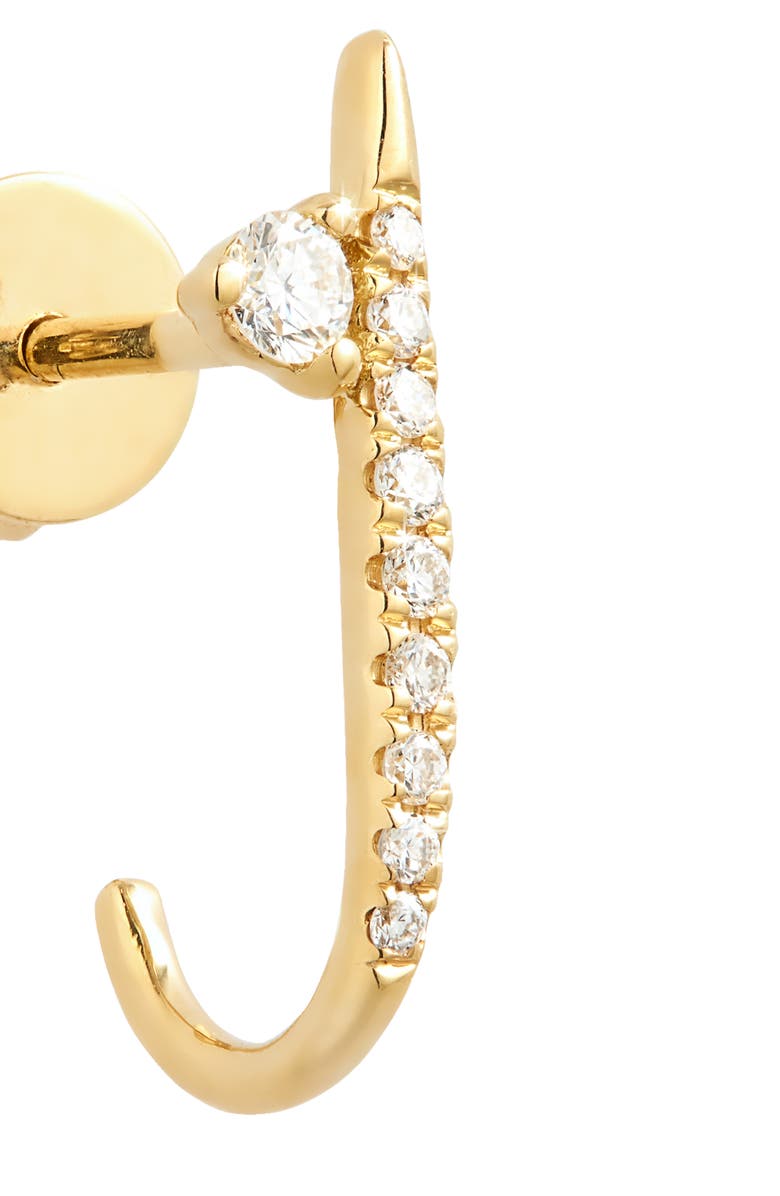 Bony Levy Simple Obsession Pavé Diamond Side Earrings, Alternate, color, 