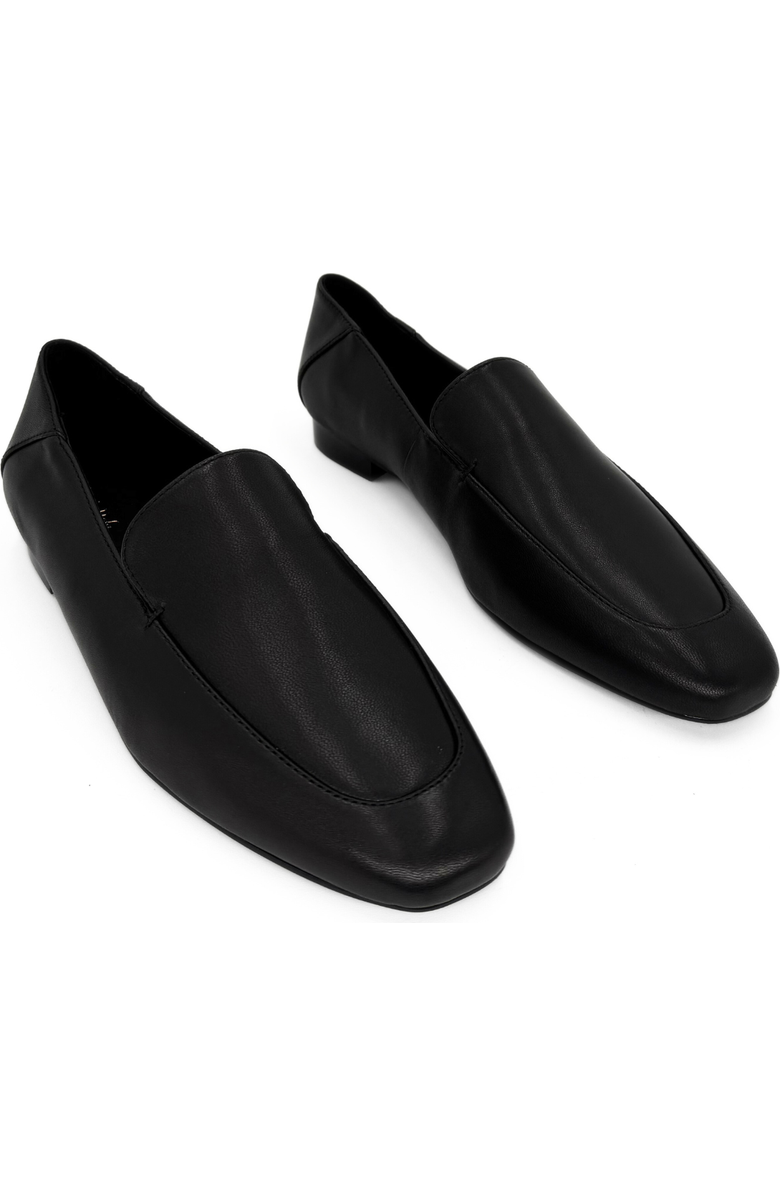 Amie Rafa Cindy Leather Loafers, Alternate, color, Black