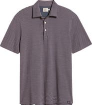 Faherty Retreat Stripe Short Sleeve Polo