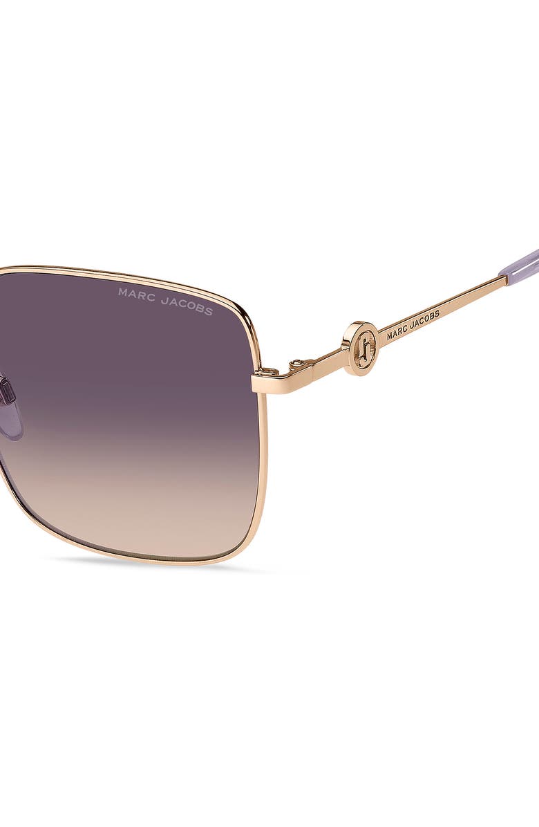 Marc Jacobs 58mm Gradient Square Sunglasses, Alternate, color, 