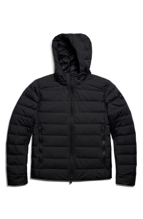 Canada Goose Crofton Water Repellent Packable 750 Fill Power Down Hooded Jacket In Black