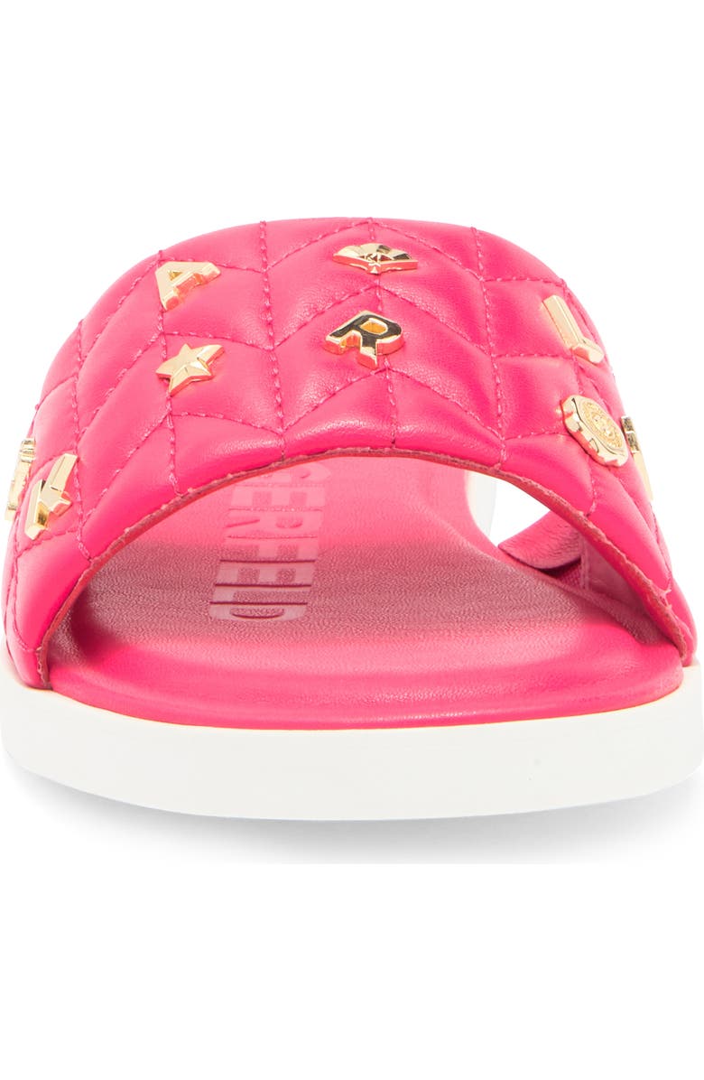 KARL LAGERFELD PARIS Carenza Studs Slide Sandal, Alternate, color, Teaberry