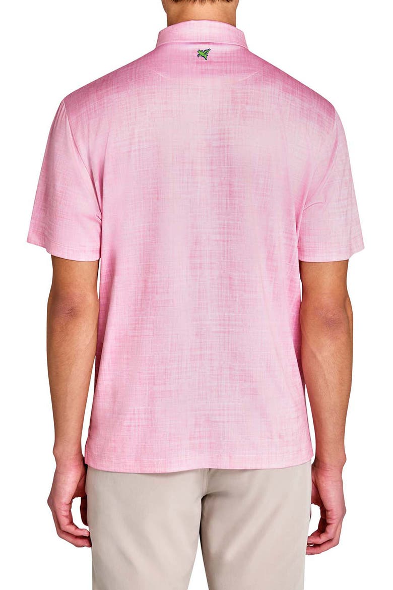 Regular Fit Chambray Recycled Performance Golf Polo, Alternate, color, CORAL