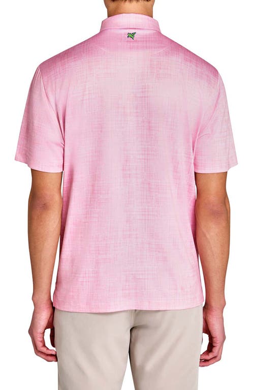 Construct Chambray Polo In Coral