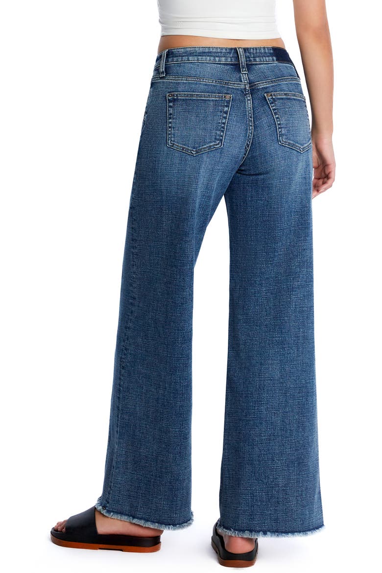 Mighty High Waist Wide Leg Jeans, Alternate, color, SPACE BLUE