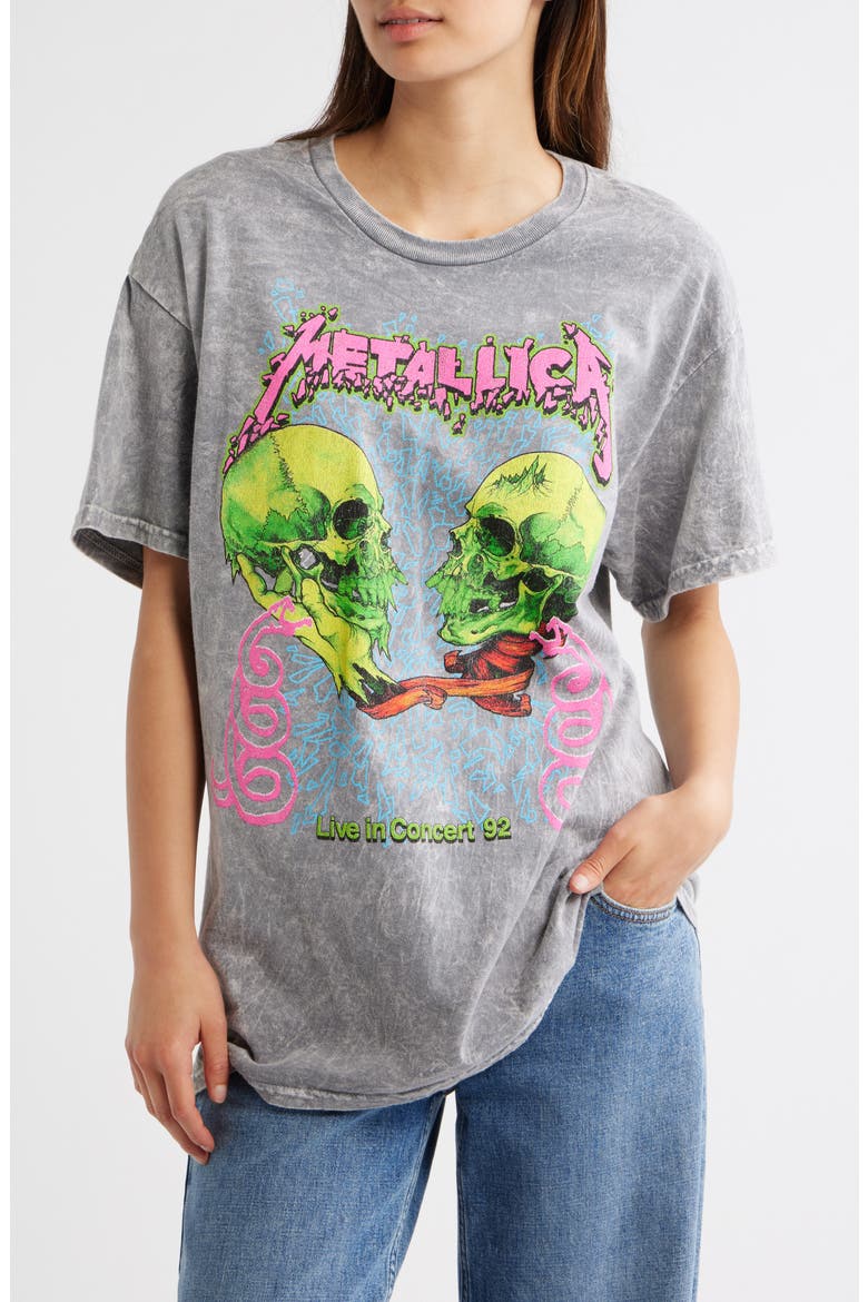 Metallica Graphic Tee, Main, color, GREY