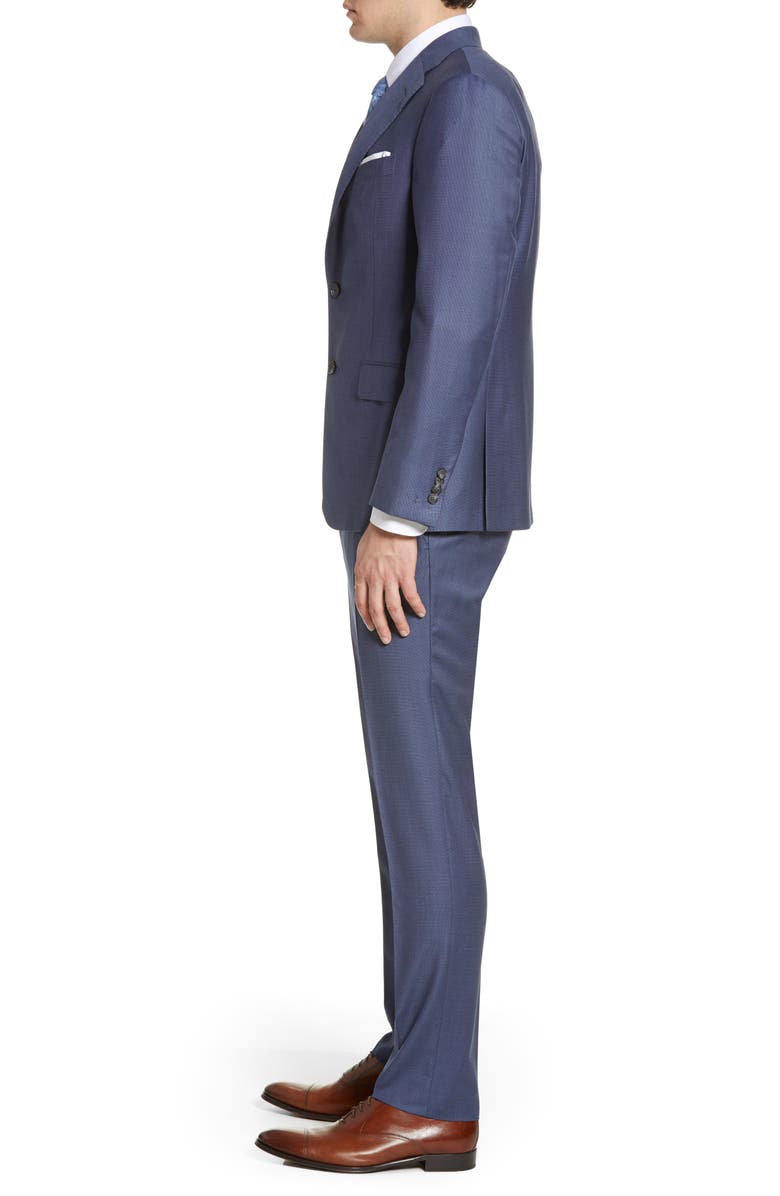 Hickey Freeman Classic Fit Solid Wool Suit, Alternate, color, 
