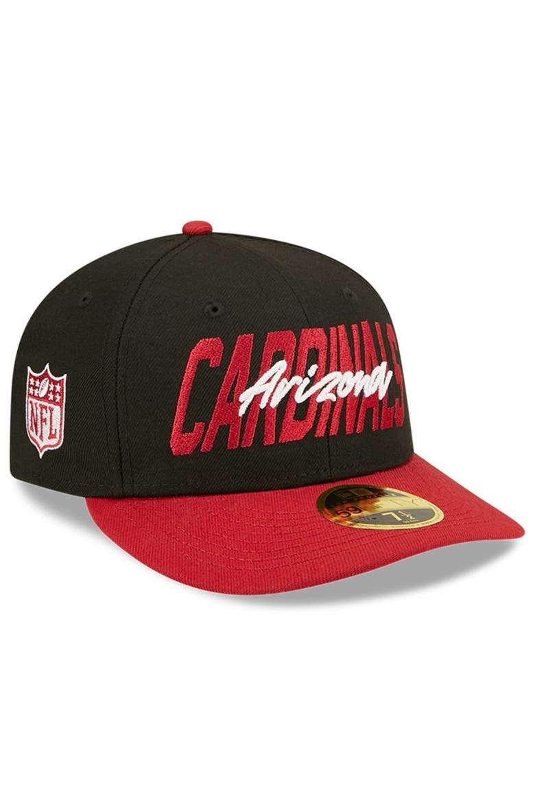 Men's New Era Black/Cardinal Arizona Cardinals 2022 NFL Draft Low Profile 59FIFTY Fitted Hat, Alternate, color, Black