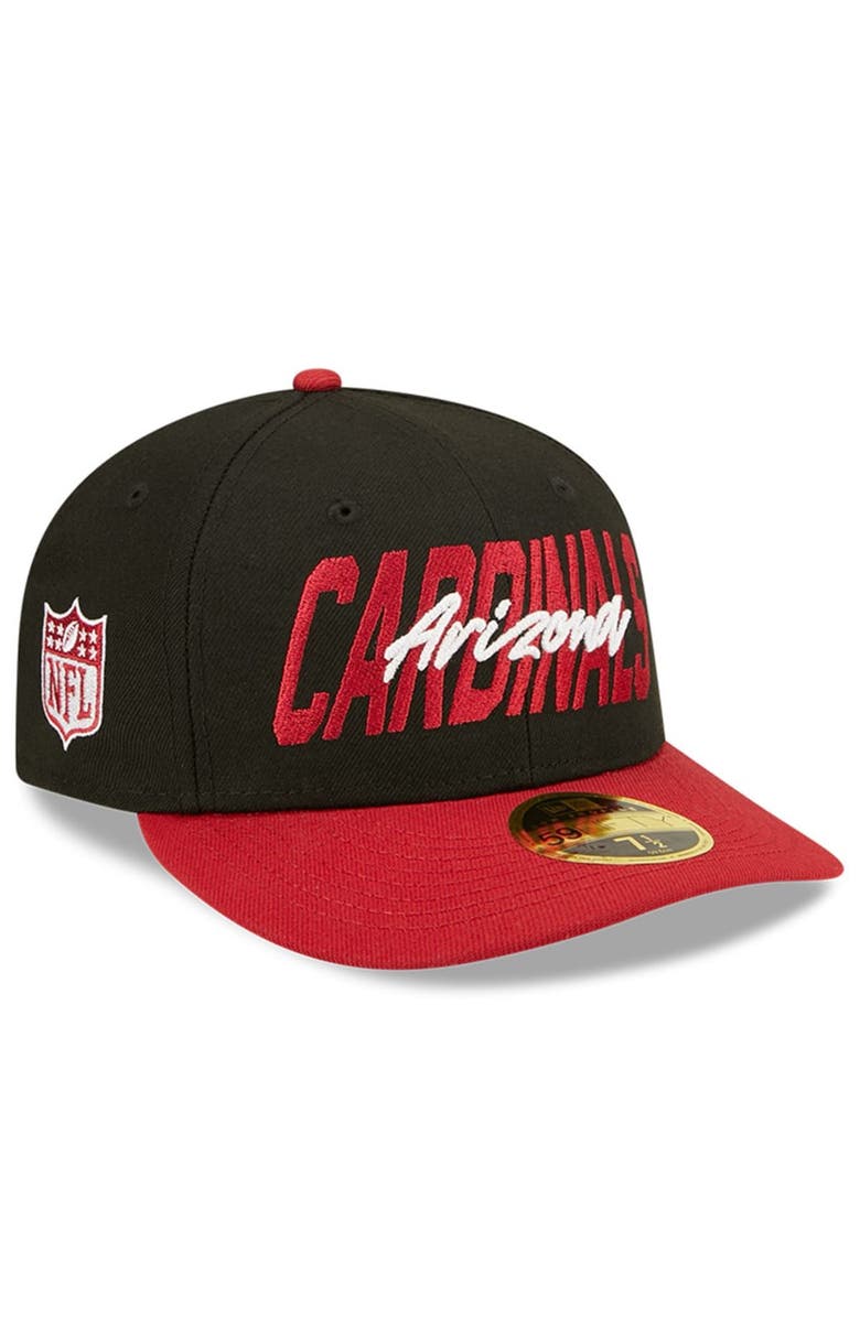 New Era Men's New Era Black/Cardinal Arizona Cardinals 2022 NFL Draft Low Profile 59FIFTY Fitted Hat, Alternate, color,