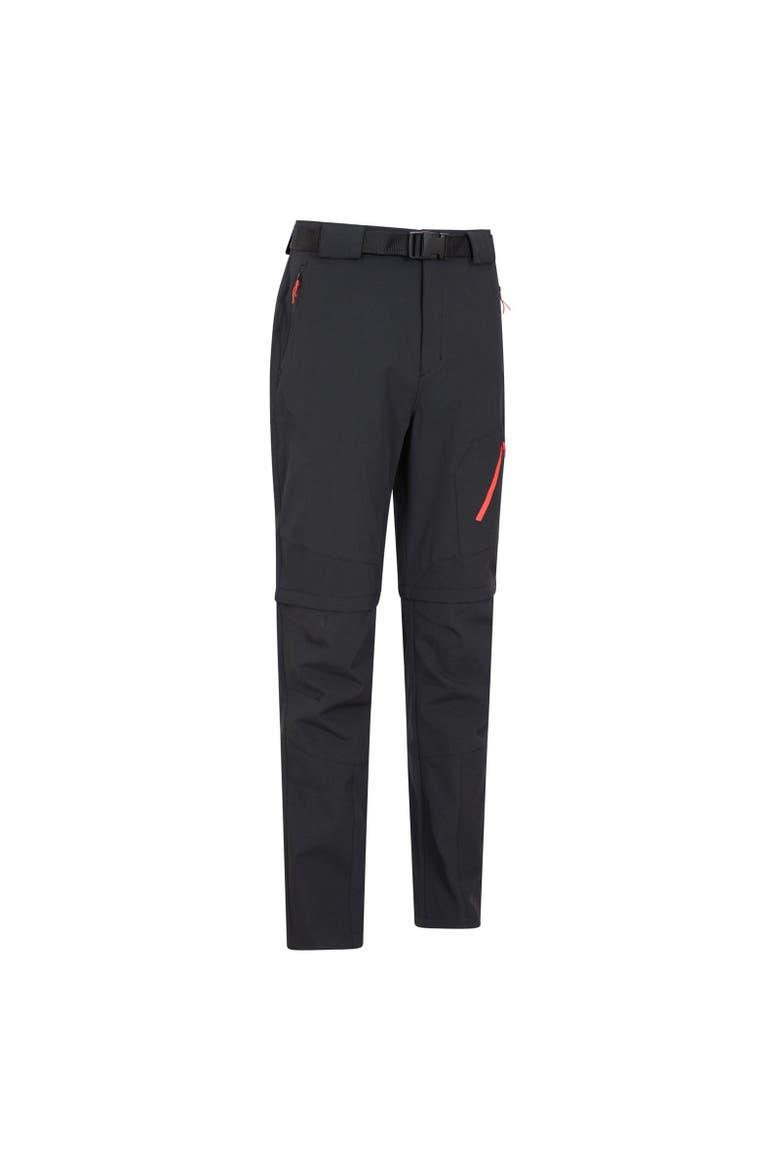 Forest Convertible Hiking Trousers, Alternate, color, Black