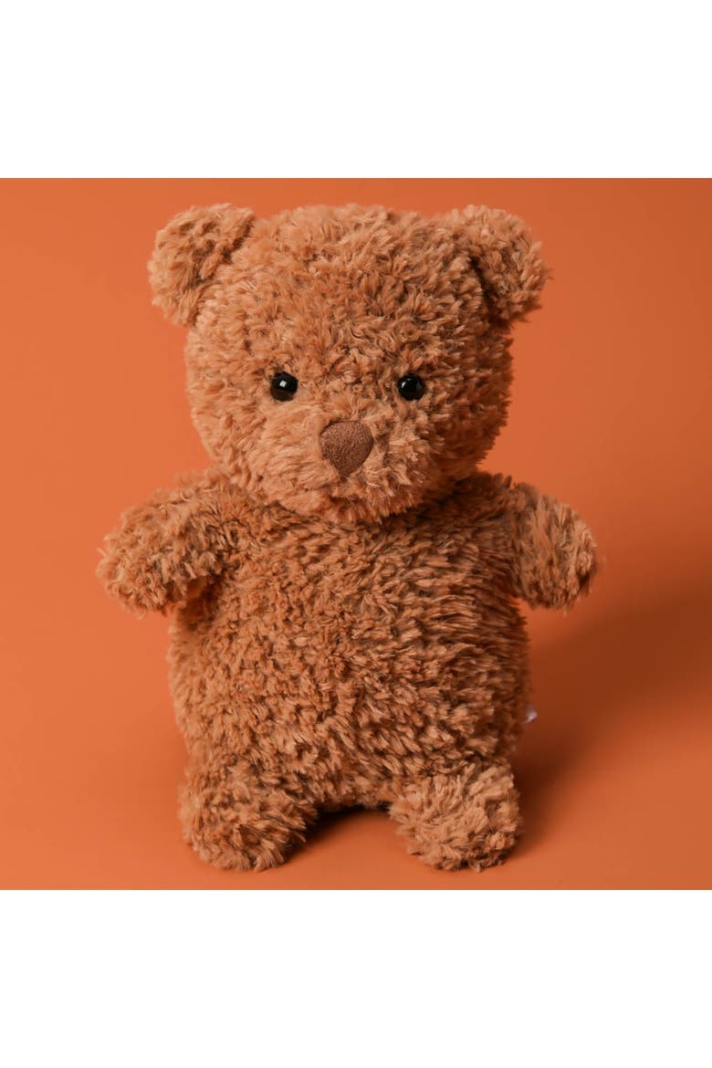 7 Inch Swiss Roll Bear Weighted Stuffed Animal, Alternate, color, Brown