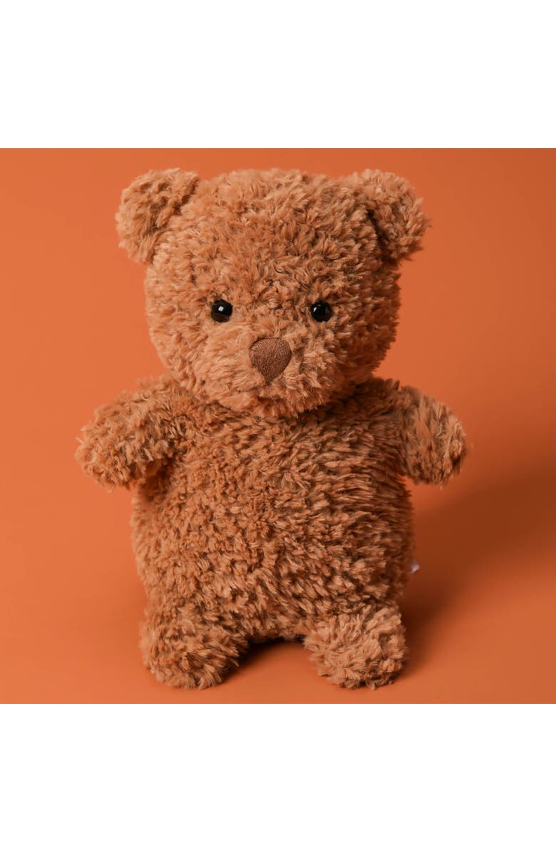 McHugs 7 Inch Swiss Roll Bear Weighted Stuffed Animal, Alternate, color, Brown