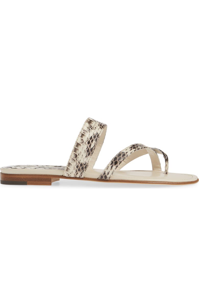 Manolo Blahnik 'Susa' Genuine Snakeskin Sandal, Alternate, color,