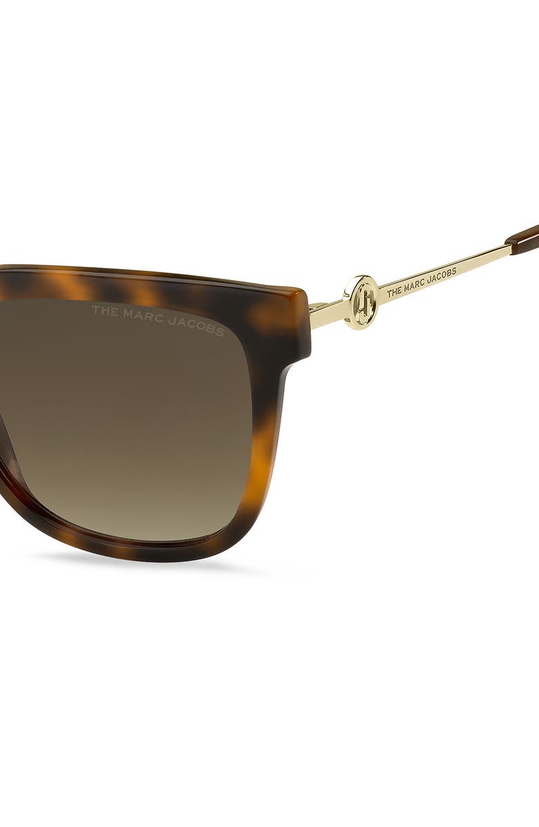 Marc Jacobs 55mm Square Sunglasses, Alternate, color, Havana 2