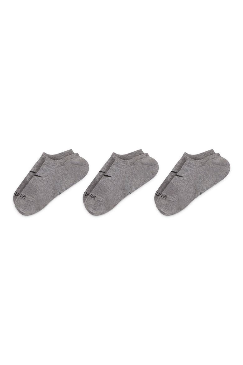 3-Pack Everyday Plus No-Show Socks, Main, color, GREY