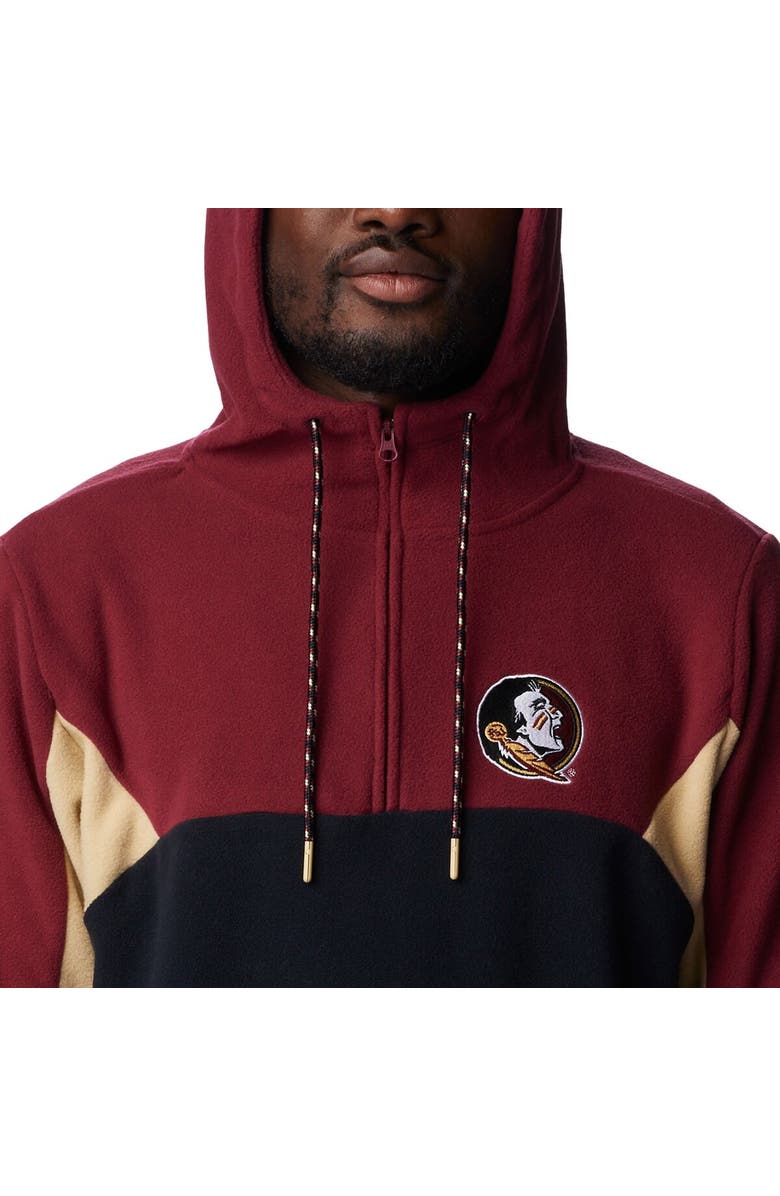 Columbia Men's Columbia Black Florida State Seminoles Lodge Quarter-Zip Hoodie, Alternate, color, 