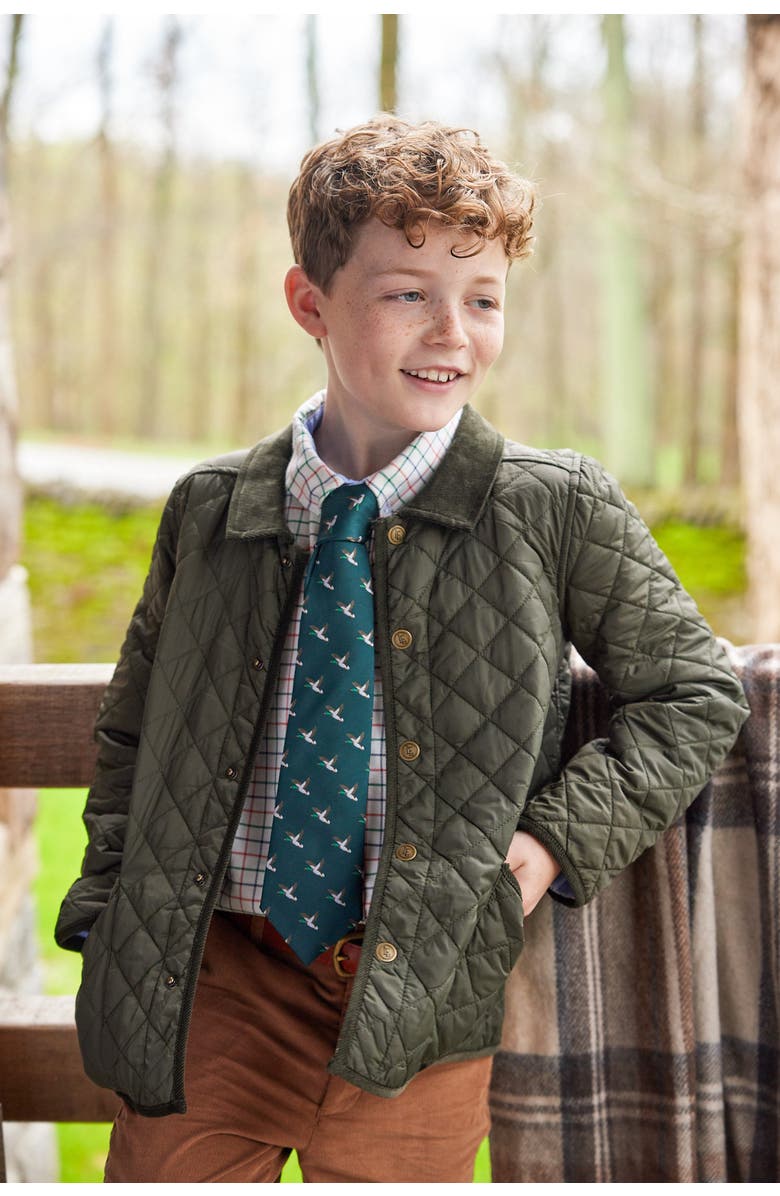 Little English Kids' Neck Tie, Alternate, color, Mallard