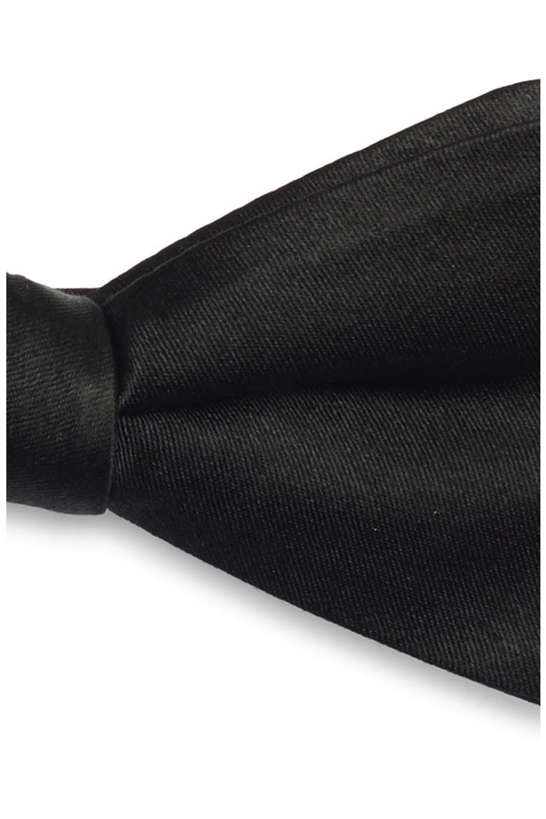 Silk Bow Tie & Pocket Square Gift Box, Alternate, color, BLACK