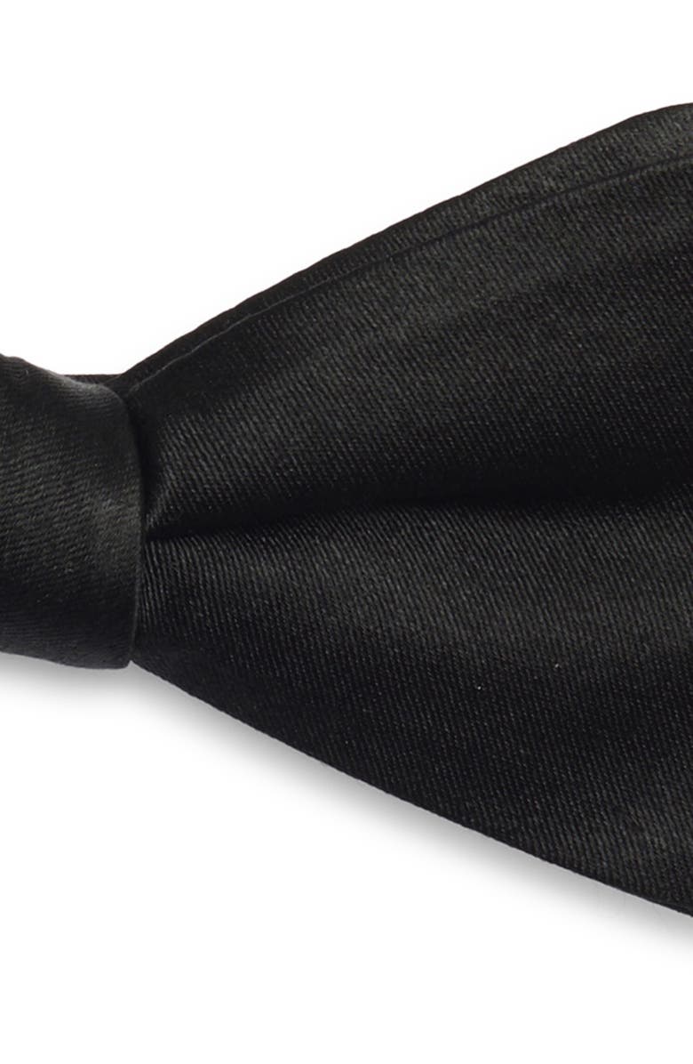 Nordstrom Silk Bow Tie & Pocket Square Gift Box, Alternate, color, Black