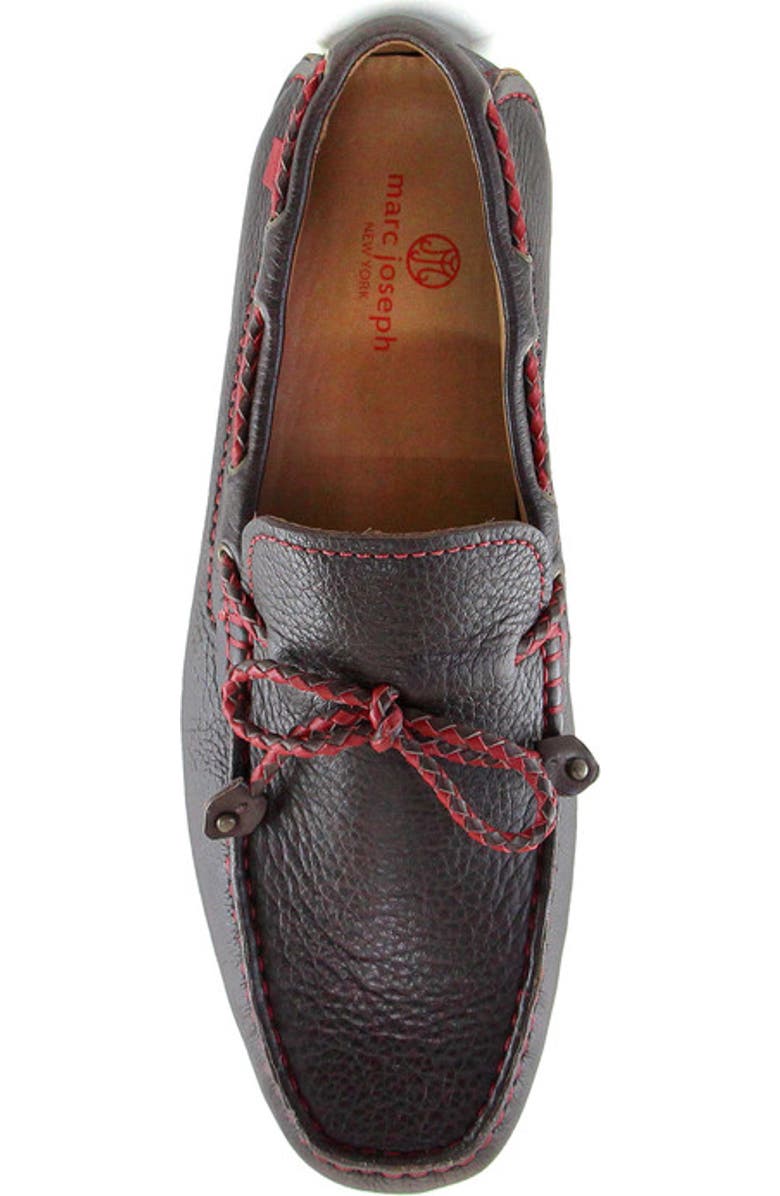 Marc Joseph New York Cypress Hill Leather Braided Tie Bow Driver Loafer, Alternate, color,