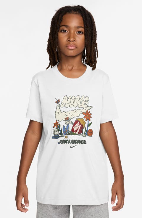 Kids' Boxy Rest & Recover Cotton Graphic T-Shirt (Little Kid & Big Kid)