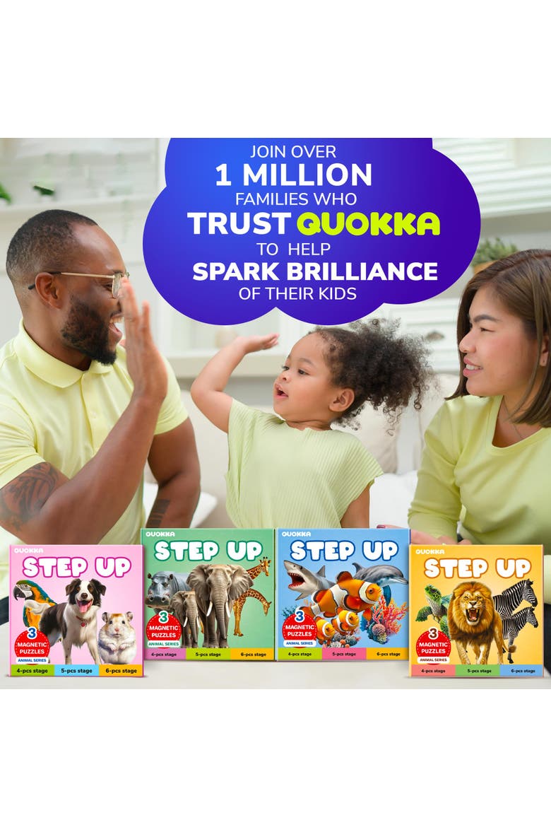 Step Up Magnetic Kids Puzzle Collection - Ocean, Safari & Wild Animals, Alternate, color, Ocean