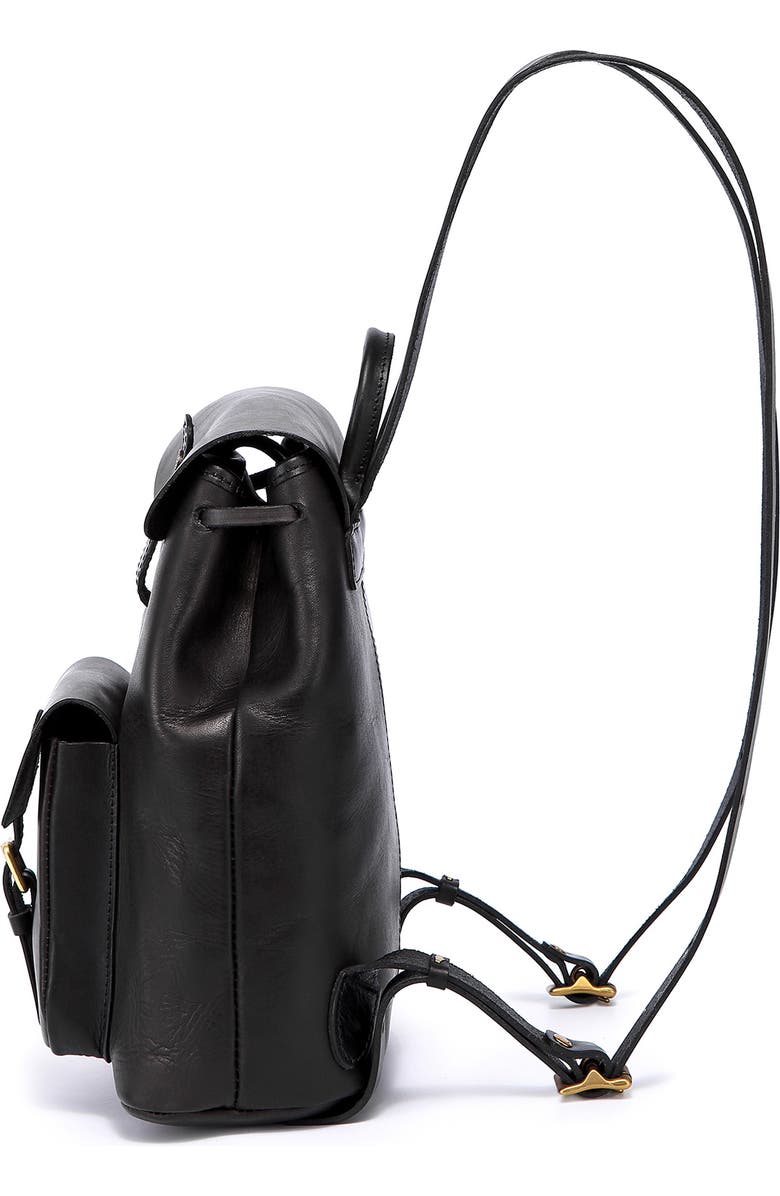 OLD TREND Isla Small Leather Backpack, Alternate, color, Black