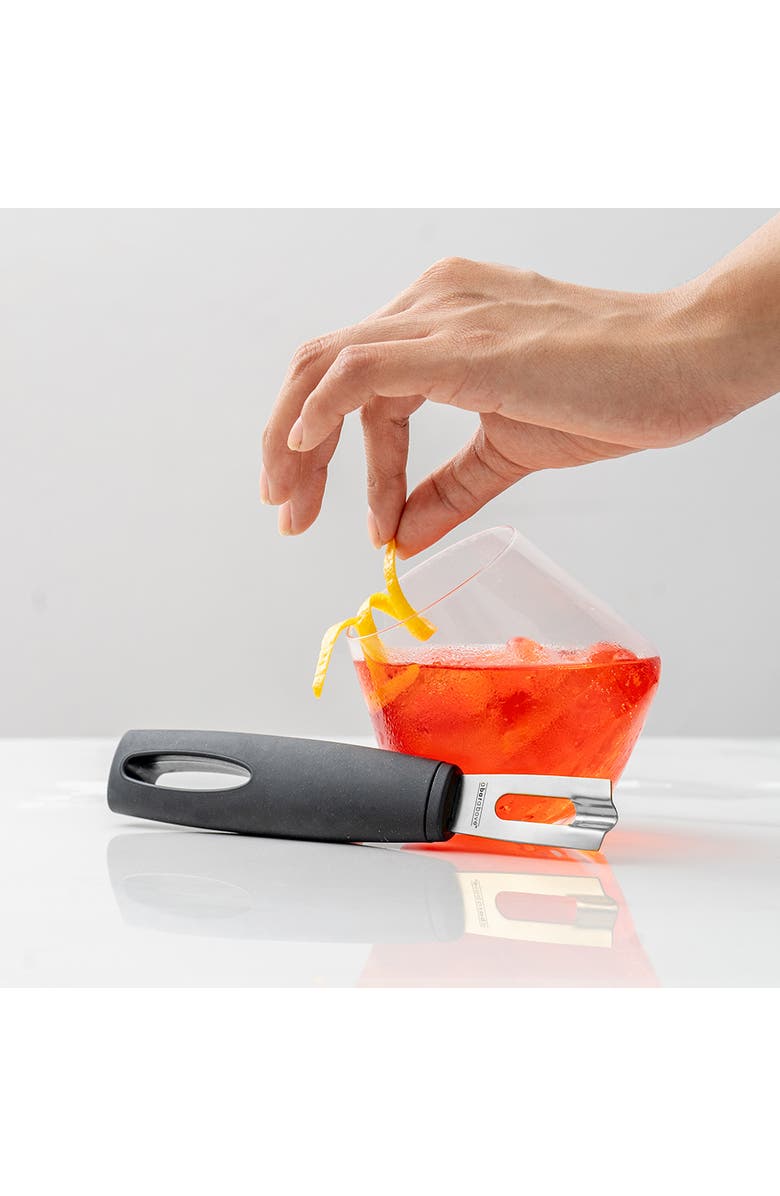 A Bar Above Stainless Steel Channel Knife with Black Handle, Alternate, color, Black