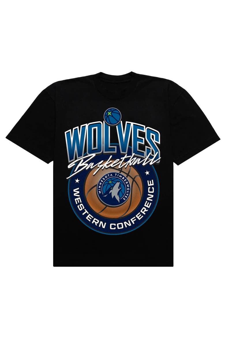 Men's Authmade Black Minnesota Timberwolves Basketball Mesh Premium T-Shirt, Alternate, color, Black