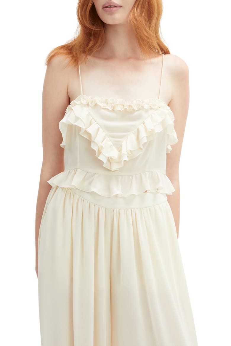 Alire Ruffle Crop Camisole, Main, color, SOFT BEIGE