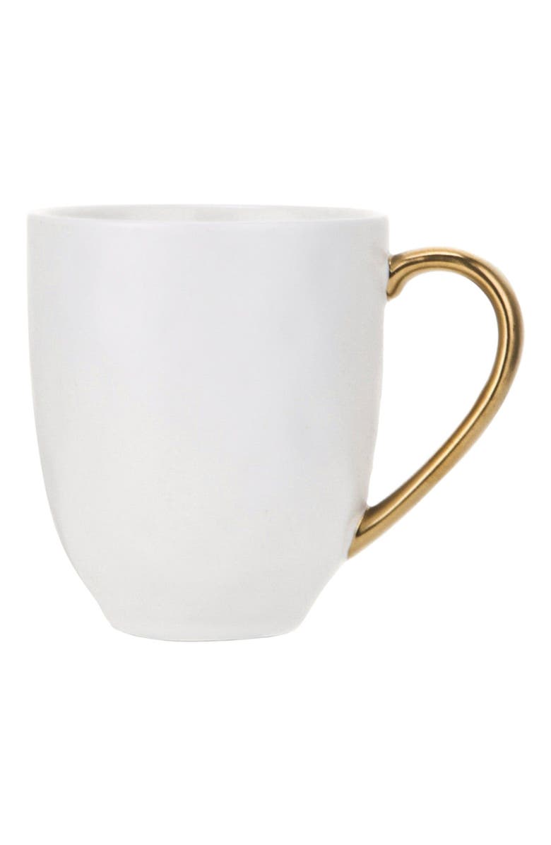 Stone Lain Florian Porcelain 4-Piece Mug Set, Main, color, White