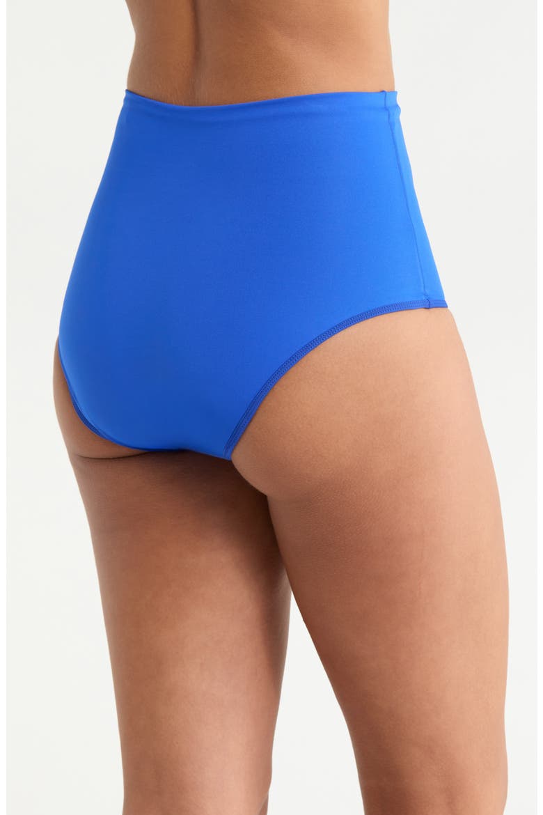 Hi Tide High Waist Bikini Bottoms, Alternate, color, FIRST PLACE BLUE