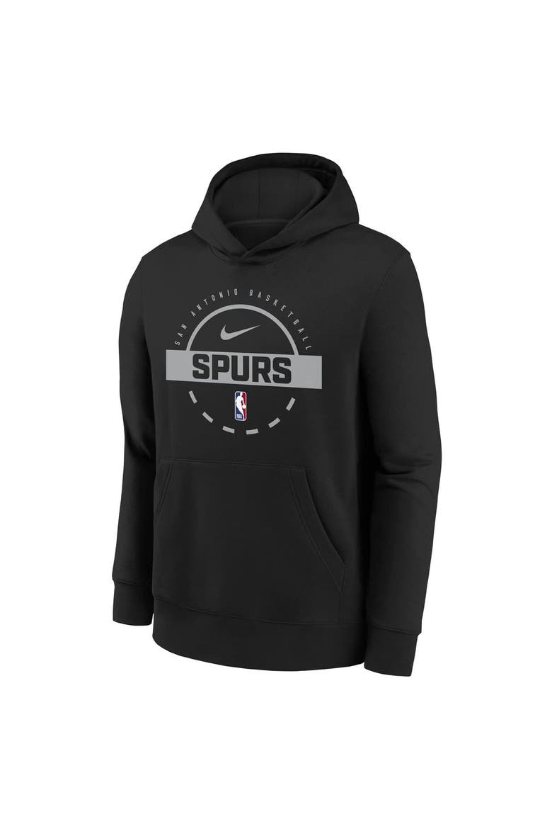 Youth Nike Black San Antonio Spurs 2025/26 Club Fleece Practice Hoodie, Alternate, color, Black