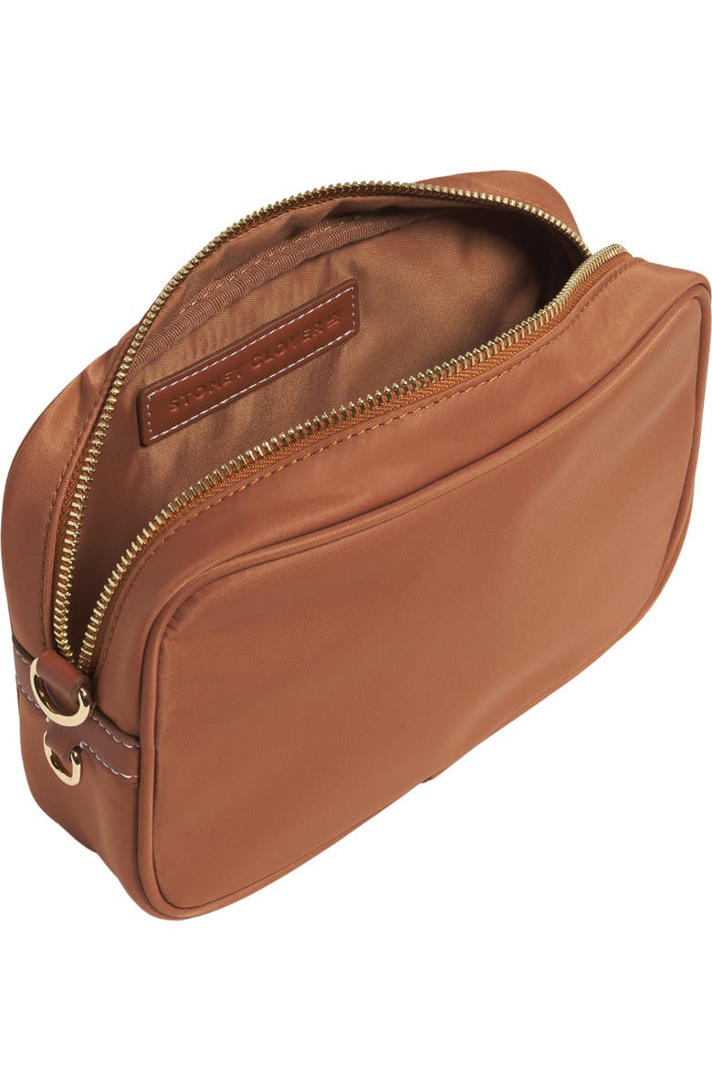 Stoney Clover Lane Compact Nylon Camera Crossbody Bag, Alternate, color, Saddle