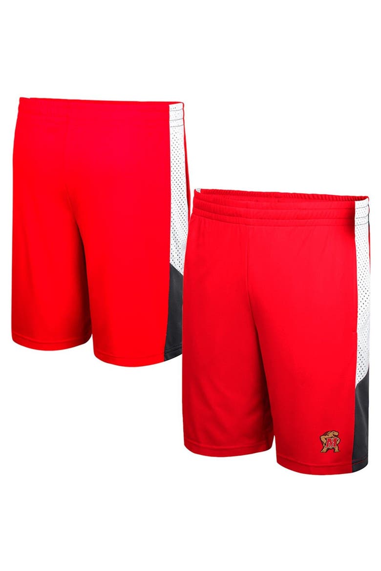 Men's Colosseum Red Maryland Terrapins Very Thorough Shorts, Main, color, Red