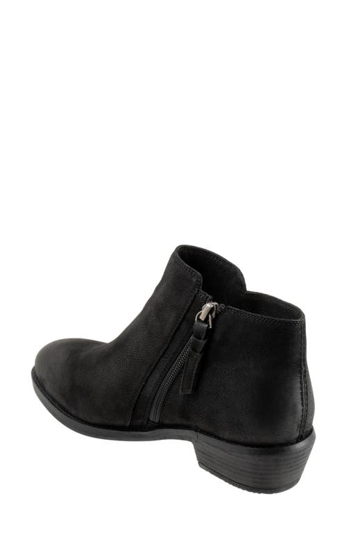 Softwalk Rocklin Bootie In Black Nubuck