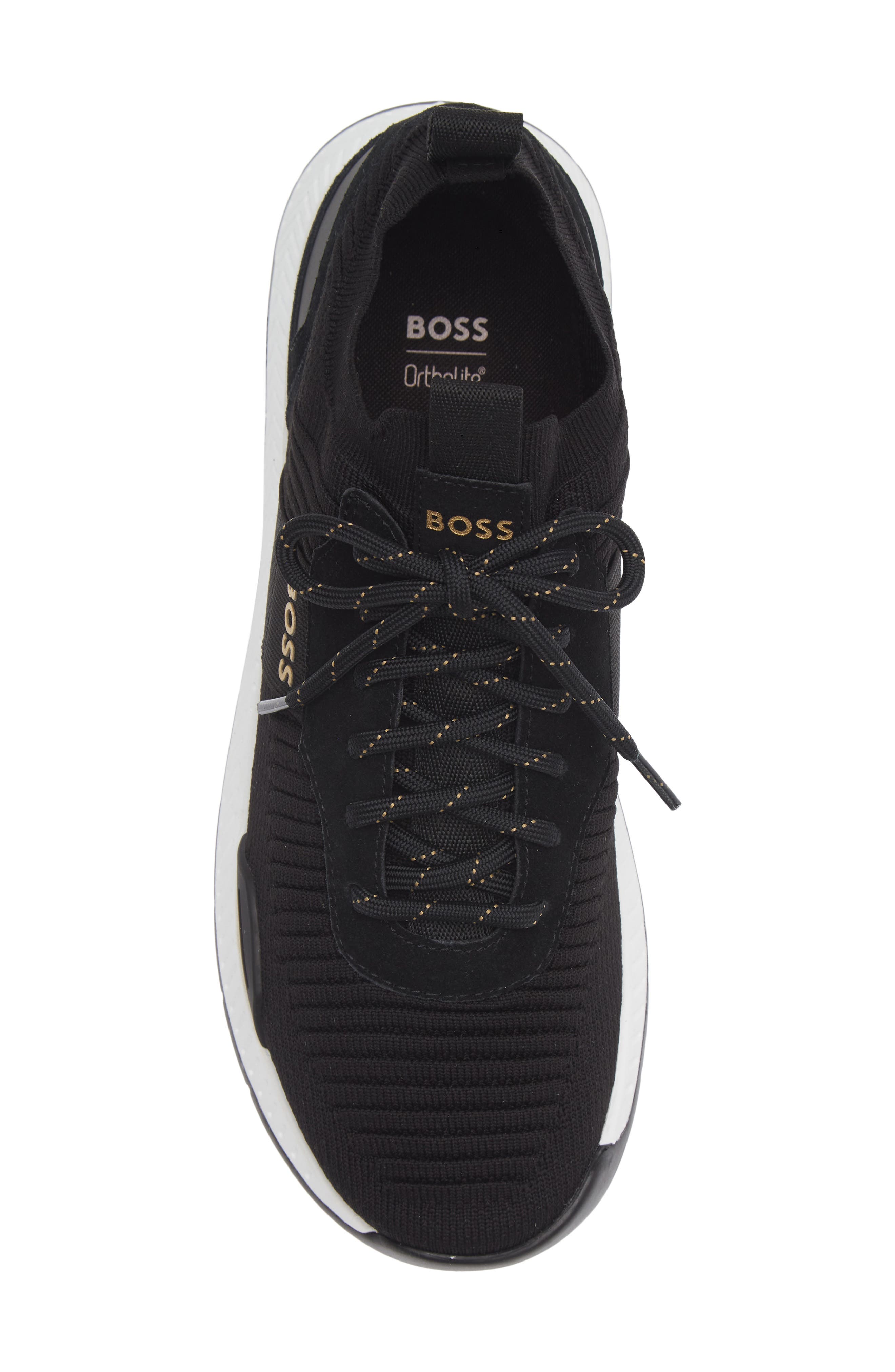 Titanium Runn Knit Sneaker, Alternate, color, BLACK