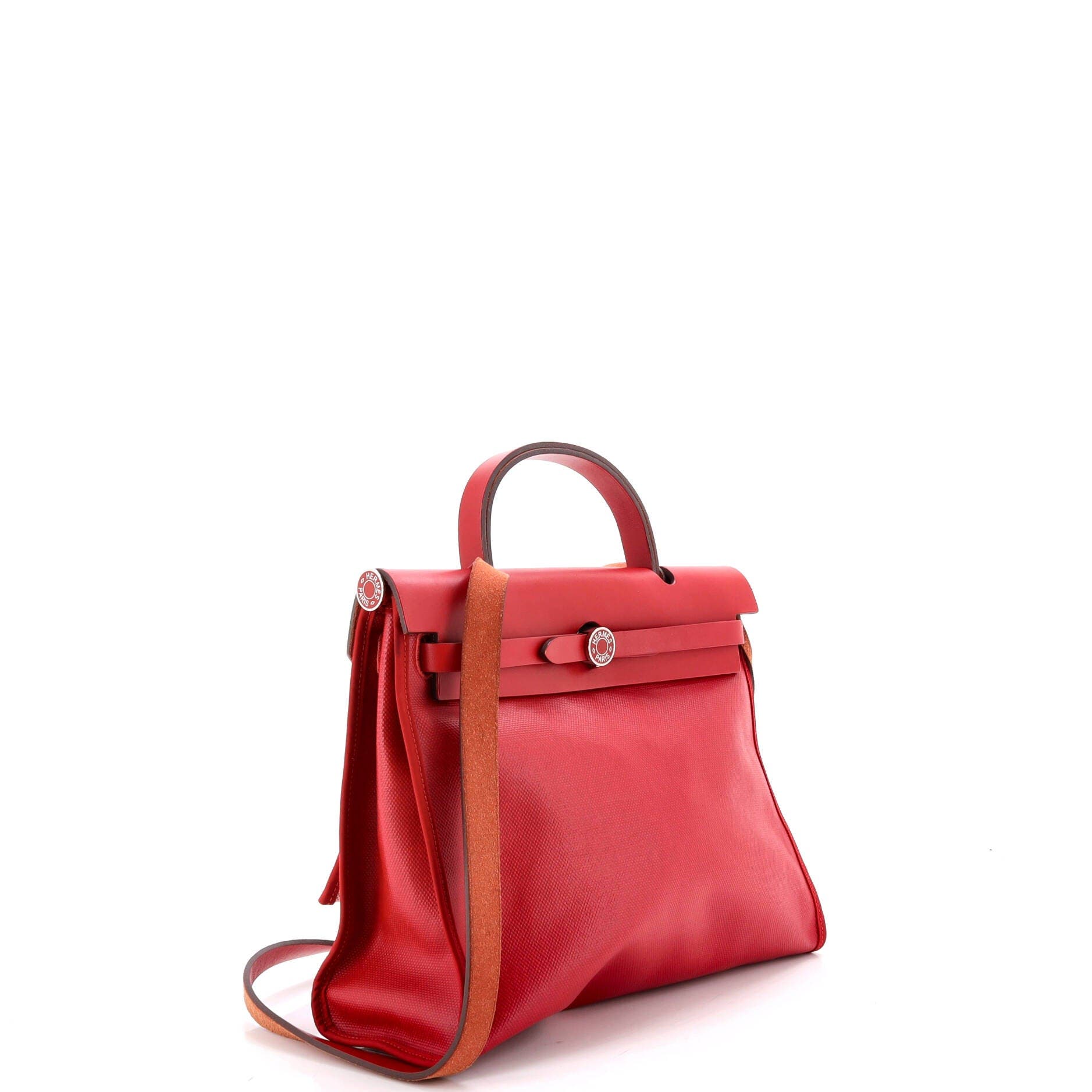 Herbag Zip Berline Vache Canvas and Leather 31, Alternate, color, Red