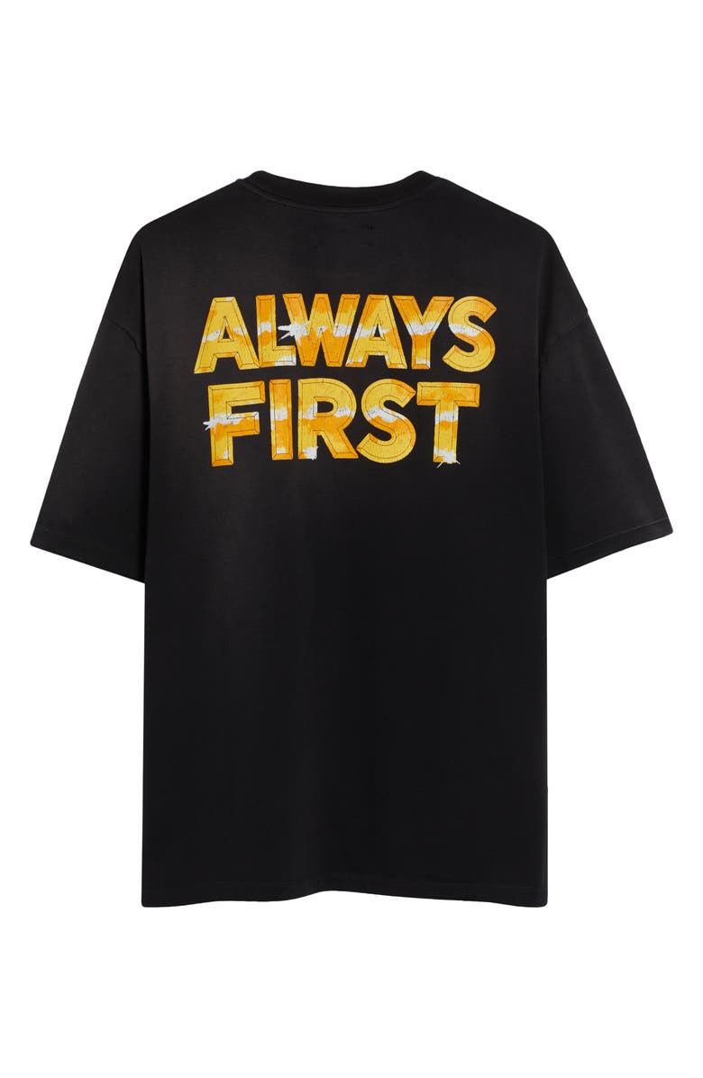 AMIRI Oversize Eagle Hollywood Skate Graphic T-Shirt, Alternate, color, Black